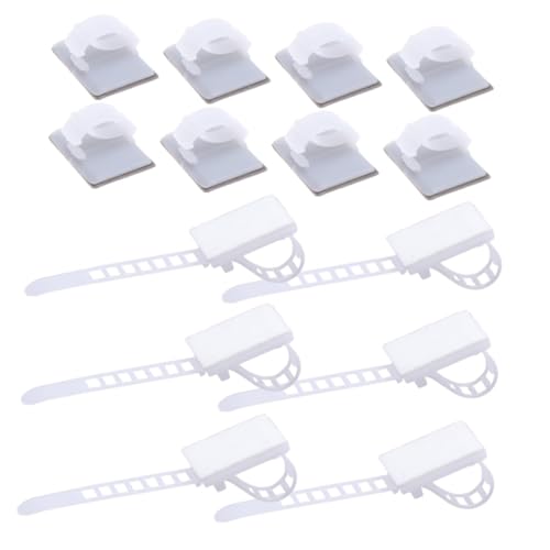 SEWACC 50 Stück Verstellbare Kabelklemmen Selbstklebend mit Doppeltem Klebestreifen Kabelhalter für Kabelmanagement Schreibtisch Wand Geeignet Weiß Kabelbinder Organizer SEWACC 50 Stück Verstellbare Kabelklemmen Selbstklebend mit Doppeltem Klebestreifen Kabelhalter für Kabelmanagement Schreibtisch Wand Geeignet Weiß Kabelbinder Organizer von SEWACC