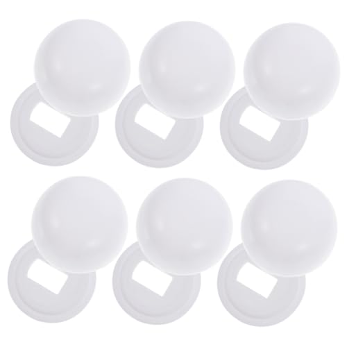 SEWACC 6 Paare Wc Schrauben Abdeckungen aus Robustem Toiletten Bolt Caps Runde Schraubenkappen für Toilettensitz Befestigung Einfache Montage Langlebiger Ersatz für Wc Schrauben SEWACC 6 Paare Wc Schrauben Abdeckungen aus Robustem Toiletten Bolt Caps Runde Schraubenkappen für Toilettensitz Befestigung Einfache Montage Langlebiger Ersatz für Wc Schrauben von SEWACC