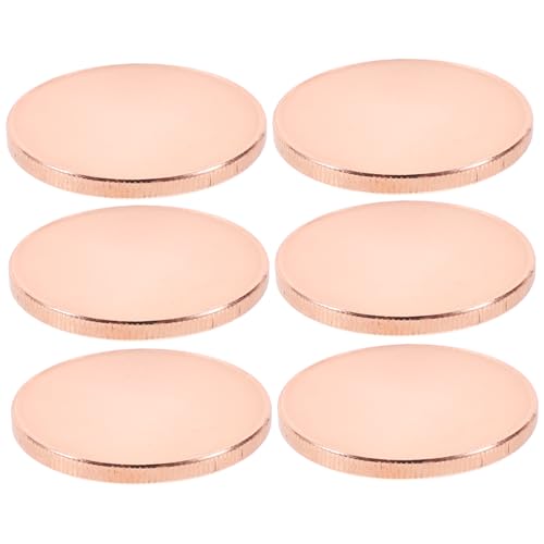 SEWACC 6 Sätze Gravierbare Leere Münzen Messing mit Gewelltem Rand und Aufbewahrungsbox DIY Münzen für Handwerksprojekte und Sammlungen Kupferfarbe SEWACC 6 Sätze Gravierbare Leere Münzen Messing mit Gewelltem Rand und Aufbewahrungsbox DIY Münzen für Handwerksprojekte und Sammlungen Kupferfarbe von SEWACC