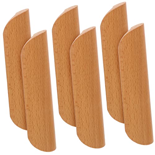 SEWACC 6 Stck Teiliges Holzgriffe Halbkreisform Schubladengriffe Kommodengriffe Buchenholz mit Vintage Stil Möbelgriffe für Schrank Kleiderschrank Küchenschränke Vielseitig SEWACC 6 Stck Teiliges Holzgriffe Halbkreisform Schubladengriffe Kommodengriffe Buchenholz mit Vintage Stil Möbelgriffe für Schrank Kleiderschrank Küchenschränke Vielseitig von SEWACC