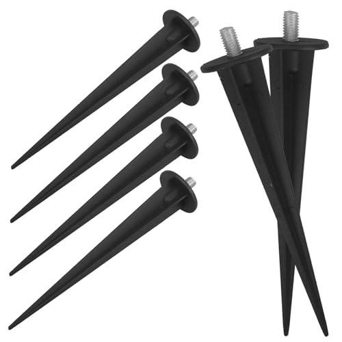 SEWACC 6 Stück Aluminiumlegierung Erdspeise für Gartenleuchten Robuste Wetterfeste Stäbe für Außenbeleuchtung für Garten und SEWACC 6 Stück Aluminiumlegierung Erdspeise für Gartenleuchten Robuste Wetterfeste Stäbe für Außenbeleuchtung für Garten und von SEWACC