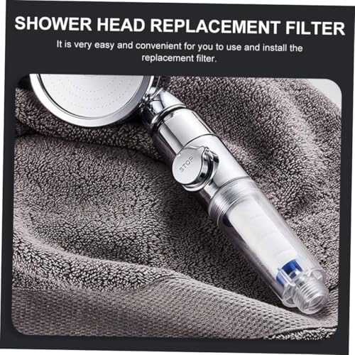 SEWACC 6 Stück Duschkopf Ersatzfilter PP Baumwolle Hochdruck Wasserfilter Haushaltsfilter Für Gründliche und Einfache Installation von SEWACC