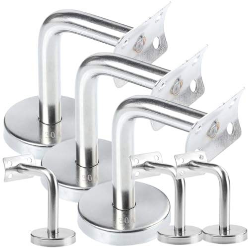 SEWACC 6 Stück Handlaufhalter Edelstahl Treppen Wandhalterung Handlaufstütze aus Rostfreiem Stahl Stabile Treppengeländerstützen für Innenbereich Einfache Montage Langlebig und Robust SEWACC 6 Stück Handlaufhalter Edelstahl Treppen Wandhalterung Handlaufstütze aus Rostfreiem Stahl Stabile Treppengeländerstützen für Innenbereich Einfache Montage Langlebig und Robust von SEWACC
