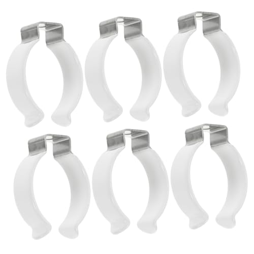 SEWACC 6 Stück LED Lampen Clips Halterung Röhrenmontage Halter für Leuchtstoffröhren Stabil und Langlebig Lösung für Ihre Beleuchtungsbedürfnisse von SEWACC