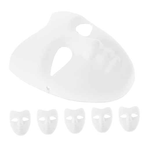 SEWACC 6stücke Papiermaske Zum Selbermachen Weiße Bastelmaske Einfache DIY-Maske Zum Bemalen Und Dekorieren Für Halloween Partys Und Kreative Projekte Mit Kindern SEWACC 6stücke Papiermaske Zum Selbermachen Weiße Bastelmaske Einfache DIY-Maske Zum Bemalen Und Dekorieren Für Halloween Partys Und Kreative Projekte Mit Kindern von SEWACC