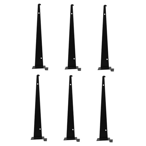 SEWACC 6 Stück Robuste Regalhalterungen aus Metall für Lamellenwand Vielseitige Bodenträger zur Raumoptimierung in Supermarkt Lager und Einzelhandel Einfache Montage Schwarze Organizer SEWACC 6 Stück Robuste Regalhalterungen aus Metall für Lamellenwand Vielseitige Bodenträger zur Raumoptimierung in Supermarkt Lager und Einzelhandel Einfache Montage Schwarze Organizer von SEWACC