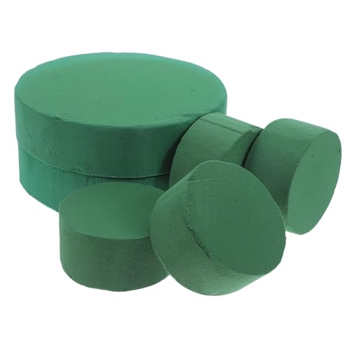 SEWACC 6 Stück Runde und Trockene Schaumblöcke für Frische und Künstliche Blumenarrangements und Partydekorationen von SEWACC