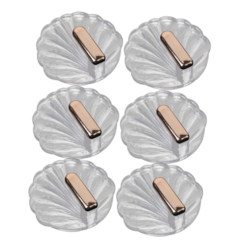 SEWACC 6 Stück Selbstklebende Wandhaken Transparent Extra Stark Tragkraft Handtuchhaken ohne Bohren für Badezimmer Küche Flur Vielseitig Verwendbar von SEWACC