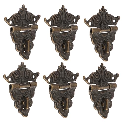 SEWACC 6 Stück Teiliges Antike Kleine Box verschlüsse aus Robustem Vintage Kistenriegel für Holzschatullen Schmuck Geschenkboxen Einfache Montage Langlebig und Sicher SEWACC 6 Stück Teiliges Antike Kleine Box verschlüsse aus Robustem Vintage Kistenriegel für Holzschatullen Schmuck Geschenkboxen Einfache Montage Langlebig und Sicher von SEWACC