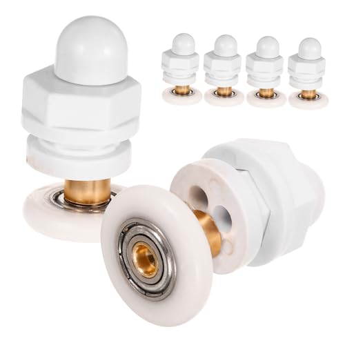 SEWACC 6 Stück Teiliges Duschtür schiebetürrollen Geräuscharm Langlebig aus Metall und Nylon mit Lager Einfache Montage Ersatzrollen für Rahmenlose Duschabtrennungen von SEWACC