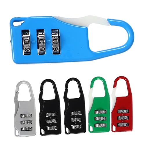 SEWACC 6 Stück Teiliges Kofferschloss aus Robustem Zinklegierung Stelliges Zahlenschloss mit Einstellbarem Code Leichte Gepäckschlösser Farben für Reisen und von Koffern und Taschen von SEWACC