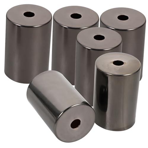 SEWACC 6 Stück Teiliges Lampenständer zylinderschirm dekorset aus Metall Lampenfassung Ersatzteile für Tisch Pendelleuchten Dekorative Lampenzubehörteile in Perlschwarz SEWACC 6 Stück Teiliges Lampenständer zylinderschirm dekorset aus Metall Lampenfassung Ersatzteile für Tisch Pendelleuchten Dekorative Lampenzubehörteile in Perlschwarz von SEWACC