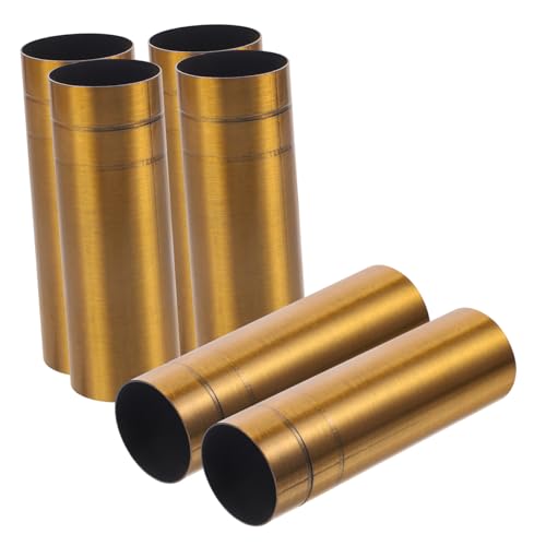 SEWACC 6 Stück Teiliges Metallhülsen für Kronleuchterfassung Lampenfassung Abdeckungen für Deckenlampe Einfache Montage Passend für Kerzenleuchter Retro Design Warmes Flair von SEWACC