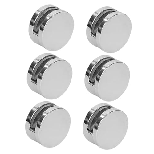 SEWACC 6 Stück Teiliges Runde Spiegelklammern aus Glänzendem Glasbefestigungsklammern für Rahmenlose Spiegel Stabile Wandhalterungen für Bad Wohnzimmer Multifunktionale Spiegelhalterung SEWACC 6 Stück Teiliges Runde Spiegelklammern aus Glänzendem Glasbefestigungsklammern für Rahmenlose Spiegel Stabile Wandhalterungen für Bad Wohnzimmer Multifunktionale Spiegelhalterung von SEWACC