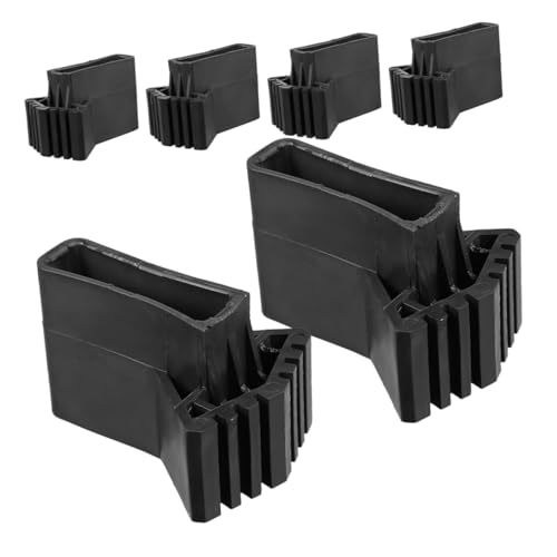 SEWACC 6 Stück Teiliges Rutschfeste Leiterfüße Gummipads mit Verdicktem Schutz Geräuschdämpfend und Bodenschonend Kompatibel für Teleskop Klappleitern Langlebig und Einfach zu Ersetzen von SEWACC