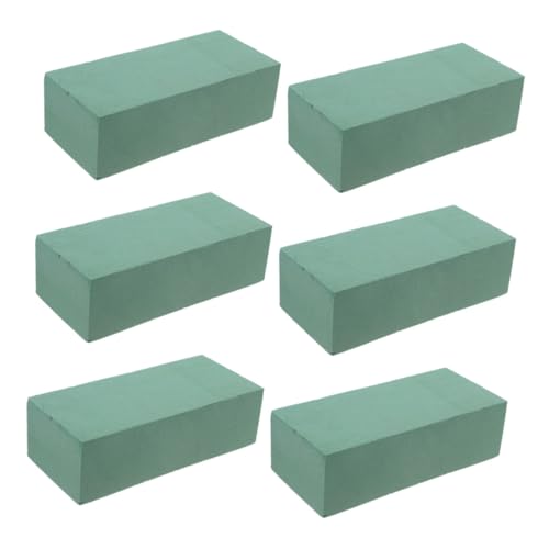 SEWACC 6 Stück Teiliges Steckschwamm für Frische Blumen und Schnittfest Praktische Floristensteine für Blumenarrangements und DIY Dekoration Geeignet für Blumenläden und Heimgebrauch von SEWACC