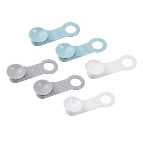 SEWACC 6 Stück Toilettendeckelheber Teiliges aus Langlebigem Tpr Hygienisch und Einfach zu Montieren Passend für Wc Deckel für Zuhause und Toiletten in Weiß und Hellblau SEWACC 6 Stück Toilettendeckelheber Teiliges aus Langlebigem Tpr Hygienisch und Einfach zu Montieren Passend für Wc Deckel für Zuhause und Toiletten in Weiß und Hellblau von SEWACC