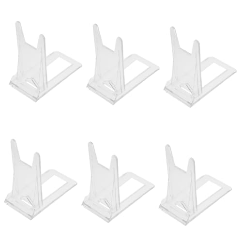 SEWACC 6 Stück Transparente Acryl Tellerständer Multifunktionale Halter für Bilderrahmen Geschirr und Bücher Einfacher für Zuhause und Einzelhandel SEWACC 6 Stück Transparente Acryl Tellerständer Multifunktionale Halter für Bilderrahmen Geschirr und Bücher Einfacher für Zuhause und Einzelhandel von SEWACC