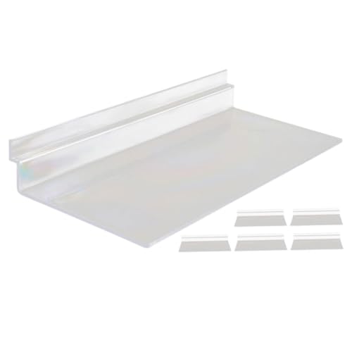 SEWACC 6 Stück Transparente Wandregale Slatwall Schuhdisplay Schuhhalter Platzsparend für Laden und Zuhause Einfache Montage Platzsparende Aufbewahrung SEWACC 6 Stück Transparente Wandregale Slatwall Schuhdisplay Schuhhalter Platzsparend für Laden und Zuhause Einfache Montage Platzsparende Aufbewahrung von SEWACC