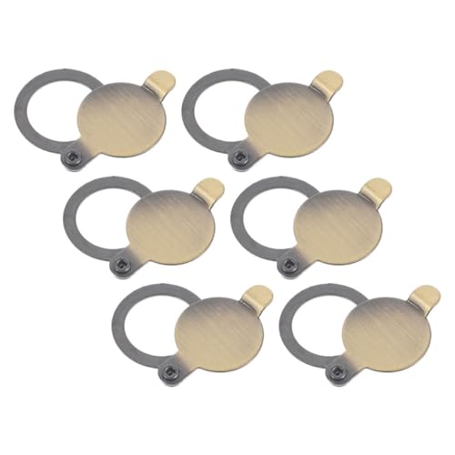 SEWACC 6 Stück Türspion Abdeckung Kupfer Sichtschutz für Wohnungstüren für Privatsphäre und Einfache Montage Wasser und Staubdicht Langlebig und Robust von SEWACC