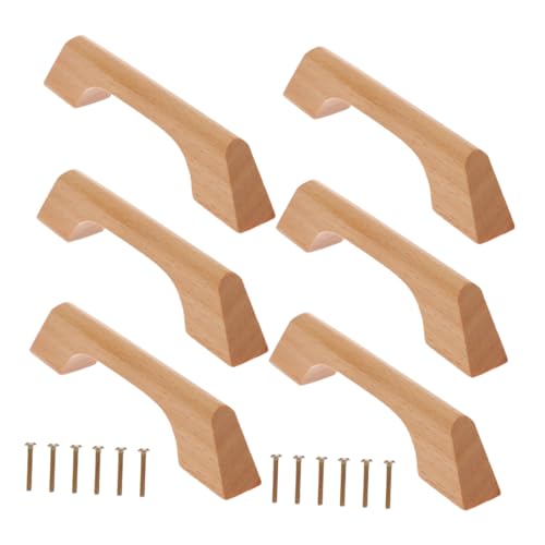SEWACC 6 Stück Unlackierte Möbelknöpfe für Küchen Schränke und Kommoden mit Schrauben Robuste Minimalistische Designs für Einfache Installation und Lange Haltbarkeit von SEWACC
