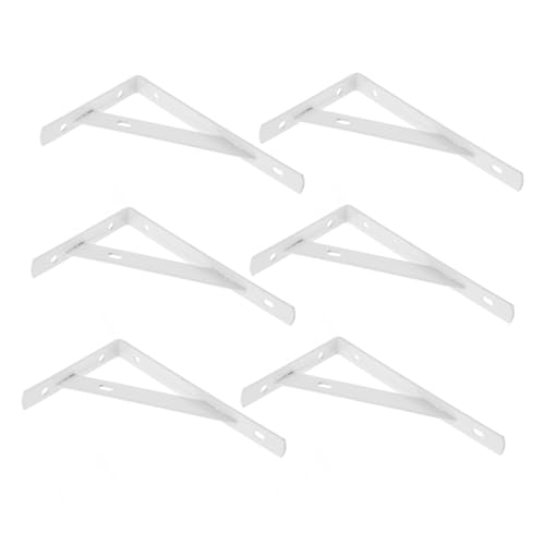 SEWACC 6 Stück Wandregalhalterungen aus Stahl Rostfreie Schwere Regalträger mit Kompaktem Schwebendem Dreieck Design Einfache Montage Vielseitig für Wandregale und Aufbewahrung Geeignet SEWACC 6 Stück Wandregalhalterungen aus Stahl Rostfreie Schwere Regalträger mit Kompaktem Schwebendem Dreieck Design Einfache Montage Vielseitig für Wandregale und Aufbewahrung Geeignet von SEWACC