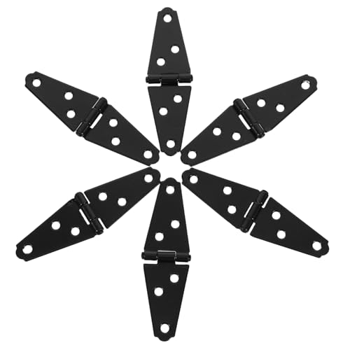 SEWACC 6 Stücke Scharnier Schuppen Tor Hardware Garten Tür Hardware Schuppen Tür Hardware Schuppen Tür Zubehör Eisen Schwarz SEWACC 6 Stücke Scharnier Schuppen Tor Hardware Garten Tür Hardware Schuppen Tür Hardware Schuppen Tür Zubehör Eisen Schwarz von SEWACC