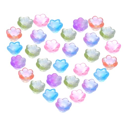 SEWACC 60 Stück Teiliges Bunte Glas perlenkappen Vintage Stil für DIY Schmuckherstellung Geeignet für Ohrringe Halsketten Armbänder Vielseitige Endkappen für Kreative Bastelprojekte von SEWACC