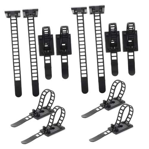 SEWACC 60 Stück Teiliges Kabelmanagement Verstellbaren Selbstklebenden Kabelhaltern und Wiederverwendbaren Nylon kabelbindern für Schreibtisch Haushalt und Büro zur Sicheren und SEWACC 60 Stück Teiliges Kabelmanagement Verstellbaren Selbstklebenden Kabelhaltern und Wiederverwendbaren Nylon kabelbindern für Schreibtisch Haushalt und Büro zur Sicheren und von SEWACC