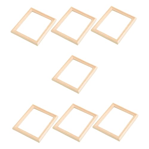 SEWACC 7 Stück Miniature Holzbilderrahmen Handgefertigte Rustikale Dekoration für Puppenhaus Diy Projekte Vielseitige Verwendung für Bücherregal und Schreibtisch SEWACC 7 Stück Miniature Holzbilderrahmen Handgefertigte Rustikale Dekoration für Puppenhaus Diy Projekte Vielseitige Verwendung für Bücherregal und Schreibtisch von SEWACC