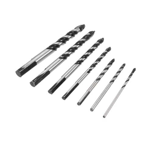 SEWACC 7 Stück Teiliges Glas Fliesenbohrer set mit Verstärktem Kopf Scharfen Kanten für Keramik Feinsteinzeug Spiegel und Glas Langlebig und Kompatibel mit Hand Standbohrmaschinen SEWACC 7 Stück Teiliges Glas Fliesenbohrer set mit Verstärktem Kopf Scharfen Kanten für Keramik Feinsteinzeug Spiegel und Glas Langlebig und Kompatibel mit Hand Standbohrmaschinen von SEWACC