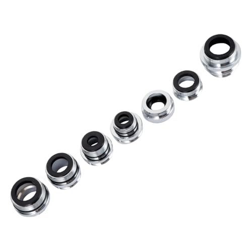 SEWACC 7 Stück Teiliges Wasserhahn Adapter Set aus Messing Präzise Gefertigt Langlebig und Auslaufsicher für Gartenschlauch und Wasserfilteranschluss Praktische Wasserdichtung und von SEWACC