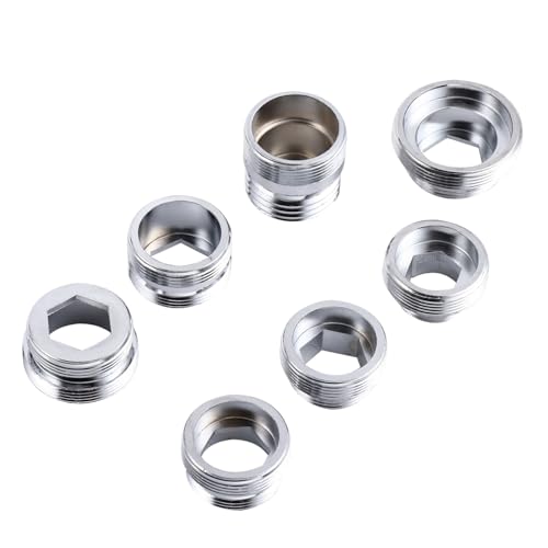 SEWACC 7 Stück Teiliges Wasserhahn Adapter Vielseitiger Wasserhahn Adapter für Küchenspülen Einfache Installation und für Garten und Haushaltsanwendungen SEWACC 7 Stück Teiliges Wasserhahn Adapter Vielseitiger Wasserhahn Adapter für Küchenspülen Einfache Installation und für Garten und Haushaltsanwendungen von SEWACC
