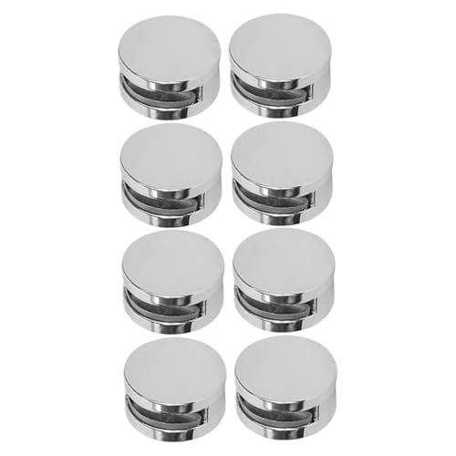 SEWACC 8 Satz Zinklegierung Runde Spiegelhalter Clips mit Glänzender Oberfläche Einfache Montage Robuste Glasbefestigung für Spiegel Schrauben Wandhalterungen für Bad und Wohnräume SEWACC 8 Satz Zinklegierung Runde Spiegelhalter Clips mit Glänzender Oberfläche Einfache Montage Robuste Glasbefestigung für Spiegel Schrauben Wandhalterungen für Bad und Wohnräume von SEWACC