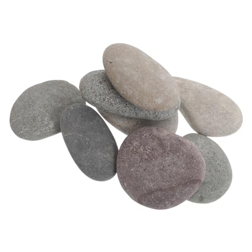 SEWACC 8 Stück Glatte Flusskiesel für Kreative Handwerksprojekte und Gartendekoration für Kunst und Interaktion SEWACC 8 Stück Glatte Flusskiesel für Kreative Handwerksprojekte und Gartendekoration für Kunst und Interaktion von SEWACC