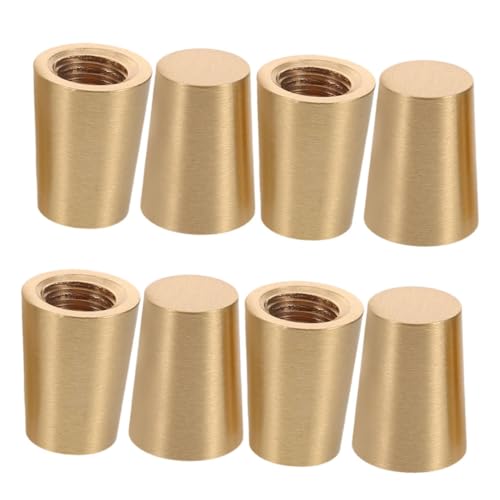 SEWACC 8 Stück Holzsockel Kupferfußmatte Brettfüße Schreibtischfußschutz Tischbeinschutz Tischfußschutz Display Tablett Riser Sockel Dekorative Tablettfüße Möbelfüße Goldenes SEWACC 8 Stück Holzsockel Kupferfußmatte Brettfüße Schreibtischfußschutz Tischbeinschutz Tischfußschutz Display Tablett Riser Sockel Dekorative Tablettfüße Möbelfüße Goldenes von SEWACC