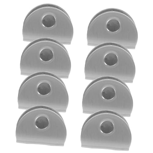 SEWACC 8 Stück Teiliges Glasregal Halterung Halter für Glasplatten Rostfreier Halbrund S ohne Bohren für Badezimmer und Wohnräume SEWACC 8 Stück Teiliges Glasregal Halterung Halter für Glasplatten Rostfreier Halbrund S ohne Bohren für Badezimmer und Wohnräume von SEWACC