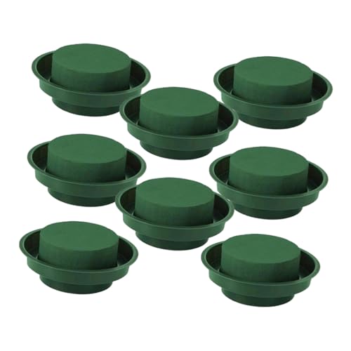 SEWACC 8 Stück Teiliges Grünes Blumenschaum mit Runden Nasssteckschaum Blöcken Hohe Wasserretention für Frische Blumenarrangements DIY Steckmasse für Hochzeit Partydeko Vielseitig SEWACC 8 Stück Teiliges Grünes Blumenschaum mit Runden Nasssteckschaum Blöcken Hohe Wasserretention für Frische Blumenarrangements DIY Steckmasse für Hochzeit Partydeko Vielseitig von SEWACC