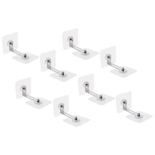 SEWACC 8 Stück Teiliges Möbel Anti kipp Selbstklebende Möbelanker für Bücherregal Kommode Schrank Sicherung gegen Umkippen Einfache Montage ohne Bohren für Babysicherheit und SEWACC 8 Stück Teiliges Möbel Anti kipp Selbstklebende Möbelanker für Bücherregal Kommode Schrank Sicherung gegen Umkippen Einfache Montage ohne Bohren für Babysicherheit und von SEWACC