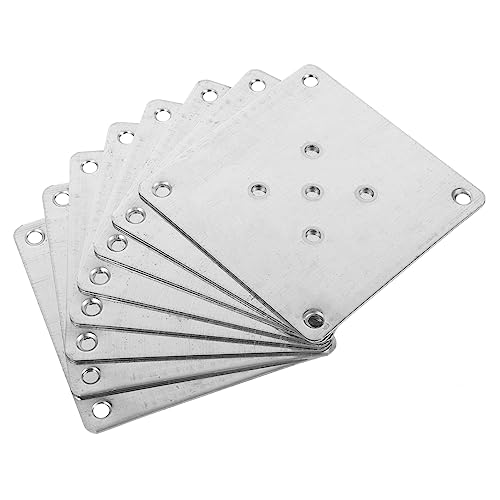SEWACC 8 Stück Teiliges Möbelbefestigungsset Montageplatte Dickem Metall Stabile Verbindung für Tischbeine Einfache Installation Geeignet für Möbelreparatur und Beinbefestigung von SEWACC