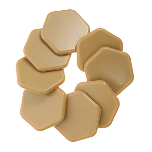 SEWACC 8 Stück Teiliges Möbelgleiter Robustem mit Selbstklebender Rückseite Sechseckige rutschfeste Bodenschoner für Stuhlbeine Wasserfeste Möbelpads gegen Kratzer und Lärm Teppich und von SEWACC