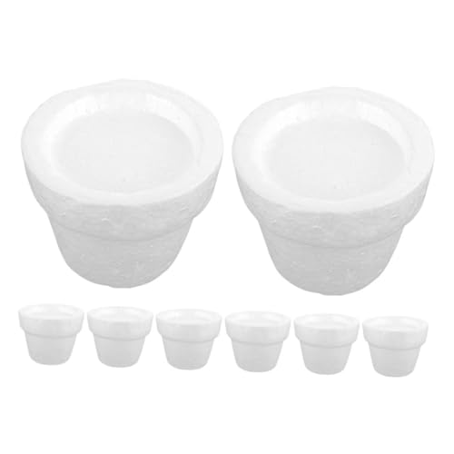 SEWACC 8 Stück Teiliges Runder Blumenschaum Steckmasse Leichter Anpassbarer Schaumstoff für DIY Blumenarrangements Einfache Fixierung Künstlicher Blumen in Blumentöpfen Stabiler Halt und von SEWACC