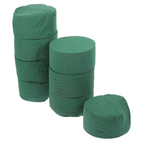 SEWACC 8 Stück Teiliges Runder Verstärkter Blumensteckschaum mit Hoher Wasseraufnahme für Stabile DIY Blumenarrangements Praktische Basis für Frische und Künstliche Blumen Einfach zu von SEWACC