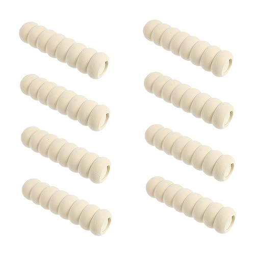 SEWACC 8 Stück Teiliges Spiralförmiges Türgriffschutz Beige Weiche Antikollisions Abdeckung für Türknäufe Stoßdämpfer für Schützt Wände und Möbel Einfach zu Montieren Für Gerade von SEWACC