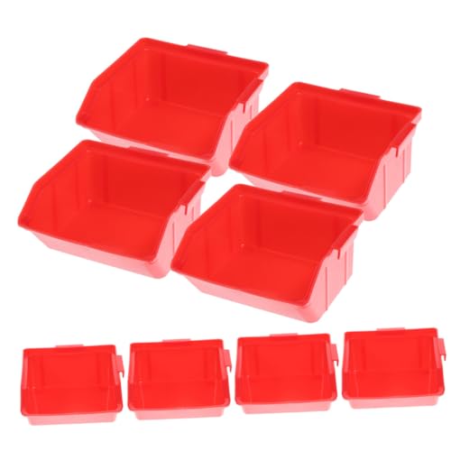 SEWACC 8 Stück Teiliges Stapelbare Teile Aufbewahrungsboxen Rote Lagerboxen für Regal Kleinteile Organizer Robust Praktisch SEWACC 8 Stück Teiliges Stapelbare Teile Aufbewahrungsboxen Rote Lagerboxen für Regal Kleinteile Organizer Robust Praktisch von SEWACC