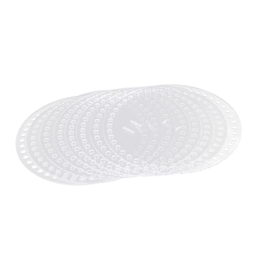 SEWACC 8 Stück Teiliges Transparente Runde Acrylplatten DIY Taschenboden Häkeltasche Zubehör Langlebig Kratzfest für Handgefertigte Taschen Kreative Handarbeit SEWACC 8 Stück Teiliges Transparente Runde Acrylplatten DIY Taschenboden Häkeltasche Zubehör Langlebig Kratzfest für Handgefertigte Taschen Kreative Handarbeit von SEWACC
