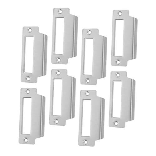 SEWACC 8 Stück Türsicherheitsplatte Verstärkung für Innentüren Einfache Installation für Haustüren Langlebig und Robust Separates Latch und Riegel Schließblech von SEWACC