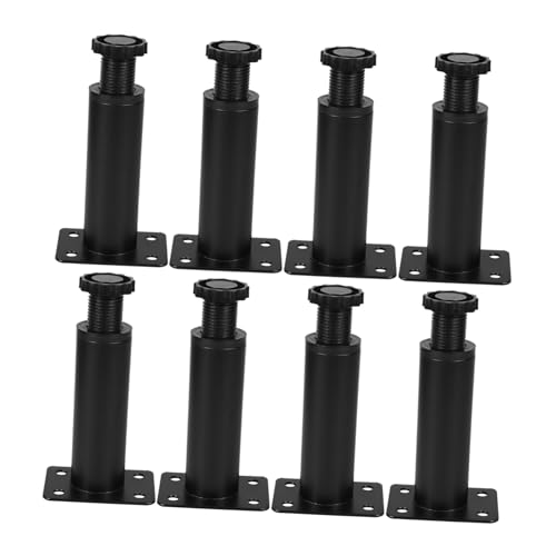 SEWACC 8 Stück Verstellbare Möbelfüße Metall Runde Möbelbeine für Schränke Sofas Tische und Stühle Robuste Unterstützung mit Sicherem Design Schwarz SEWACC 8 Stück Verstellbare Möbelfüße Metall Runde Möbelbeine für Schränke Sofas Tische und Stühle Robuste Unterstützung mit Sicherem Design Schwarz von SEWACC
