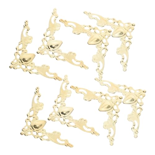 SEWACC 80 Stück Vintage Metall Buch Eckenschutz aus Robustem Eisen mit Filigranem Hohlkanten-Design Schützende Dreieckige Ecken für Scrapbook Fotoalbum Schmuckbox DIY Bastelprojekte SEWACC 80 Stück Vintage Metall Buch Eckenschutz aus Robustem Eisen mit Filigranem Hohlkanten-Design Schützende Dreieckige Ecken für Scrapbook Fotoalbum Schmuckbox DIY Bastelprojekte von SEWACC