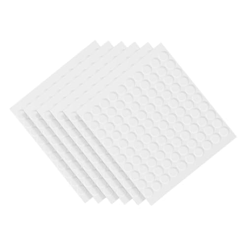SEWACC 800 Stück Transparentes Doppelseitiges Acryl Klebepad Rund Starke Haftkraft Langlebige Selbstklebende Punkte für Wand Poster Dekoration Vielseitig und Einfach zu Verwenden von SEWACC